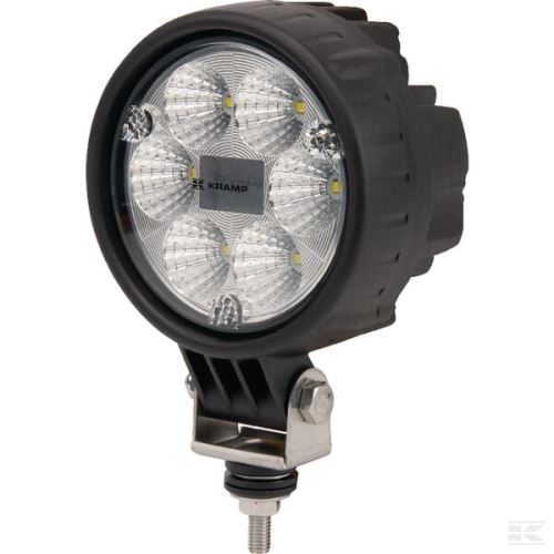 Pracovní světlo LED 29 W, 2500 lm, kulaté, 10/30 V, Ø 117 mm, širokoúhlé, Deutsch, 6 LED, Kramp