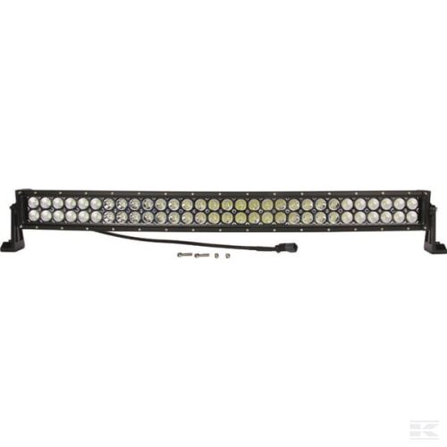 Světelná lišta LED 12/24 V, 180 W, 15300 lm, hranatá, bílá, 825,5 x 79,5 mm, Deutsch, zahnutá, 60 LED, Kramp