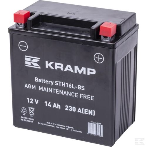 Baterie 12V 14Ah 230A, Kramp