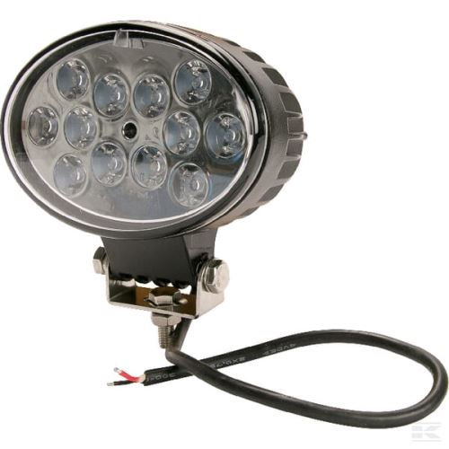 Pracovní světlo LED 36 W, 2760 lm, oválné, 10/30 V, 144x85x95 mm, bodový paprsek, 12 LED, Kramp