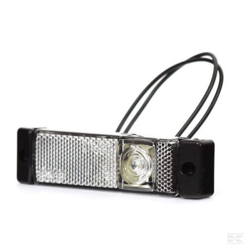 Obrysové světlo LED 12/24 V, obdélníkové, 130x32x20 mm, Kramp