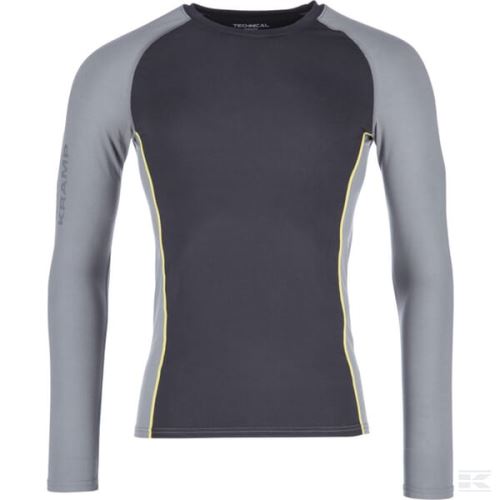 Termo triko CarbonDry, unisex, polyester/eslastan, černé/šedé,  Kramp Technical