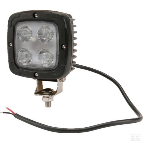 Pracovní světlo LED 40 W, 4000 lm, čtvercové, 10/30 V, 98,5x63,4x98,5 mm, širokoúhlé, 4 LED, Kramp